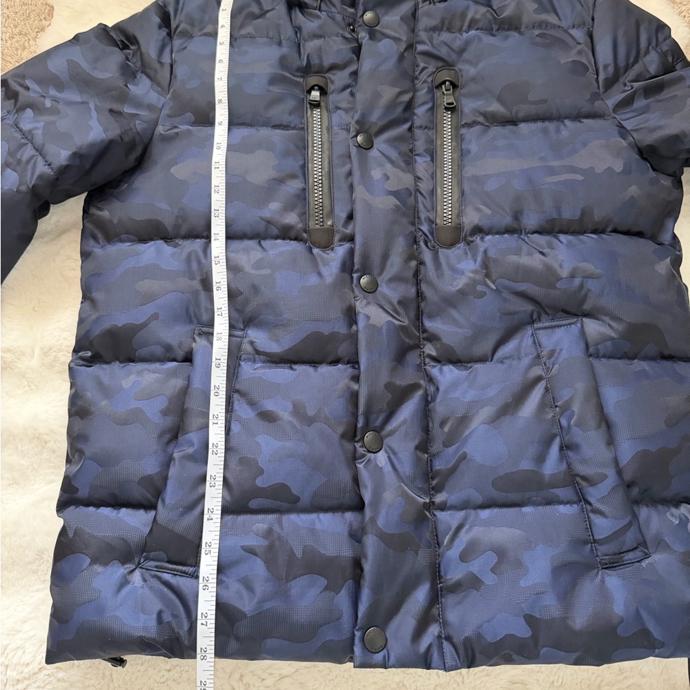 Michael Kors Navy Camouflage Quilted Puffer Jacket-Water/Cold Resistant -M - Picture 14 of 16